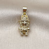 Oro Laminado Fancy Pendant, Gold Filled Style Polished, Golden Finish, 05.411.0075