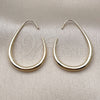 Oro Laminado Medium Hoop, Gold Filled Style Hollow Design, Polished, Golden Finish, 02.428.0068.25
