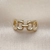 Oro Laminado Elegant Ring, Gold Filled Style Puff Mariner Design, Polished, Golden Finish, 01.163.0008
