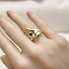 Oro Laminado Elegant Ring, Gold Filled Style Polished, Golden Finish, 01.163.0010 (One size fits all)