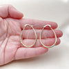 Oro Laminado Medium Hoop, Gold Filled Style Hollow Design, Diamond Cutting Finish, Golden Finish, 02.163.0410.30