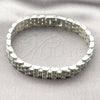 Stainless Steel Solid Bracelet, Polished, Steel Finish, 03.435.0007.08