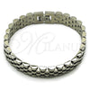 Stainless Steel Solid Bracelet, Polished, Steel Finish, 03.435.0007.08