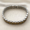 Stainless Steel Solid Bracelet, Polished, Two Tone, 03.435.0007.1.08