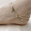 Oro Laminado Charm Anklet , Gold Filled Style Shell Design, Polished, Golden Finish, 03.63.2299.10