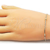 Oro Laminado Basic Bracelet, Gold Filled Style Ball Design, Polished, Golden Finish, 04.213.0361.07