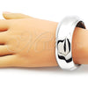 Rhodium Gold Filled Individual Bangle, Polished, Rhodium Finish, 07.307.0041.1.04 (25 MM Thickness, Size 4 (2.25 Diameter))