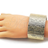 Oro Laminado Individual Bangle, Gold Filled Style Diamond Cutting Finish, Golden Finish, 07.307.0066.05 (45 MM Thickness, Size 5 (2.50 Diameter))