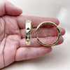 Oro Laminado Huggie Hoop, Gold Filled Style Diamond Cutting Finish, Golden Finish, 02.237.0048.35