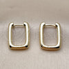 Oro Laminado Huggie Hoop, Gold Filled Style Polished, Golden Finish, 02.213.0897.14