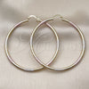Oro Laminado Medium Hoop, Gold Filled Style Hollow Design, Diamond Cutting Finish, Tricolor, 02.213.0881.1.60