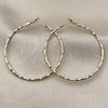 Oro Laminado Medium Hoop, Gold Filled Style Diamond Cutting Finish, Golden Finish, 02.213.0899.50