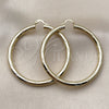 Oro Laminado Large Hoop, Gold Filled Style Hollow Design, Diamond Cutting Finish, Golden Finish, 02.213.0228.60