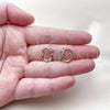 Oro Laminado Small Hoop, Gold Filled Style Diamond Cutting Finish, Golden Finish, 02.170.0523.1.10