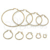 Oro Laminado Large Hoop, Gold Filled Style Diamond Cutting Finish, Golden Finish, 5.136.028.50