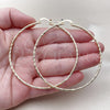 Oro Laminado Large Hoop, Gold Filled Style Diamond Cutting Finish, Golden Finish, 5.136.028.70