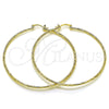 Oro Laminado Large Hoop, Gold Filled Style Diamond Cutting Finish, Golden Finish, 5.136.028.70