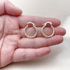 Oro Laminado Small Hoop, Gold Filled Style Matte Finish, Golden Finish, 02.170.0595.20