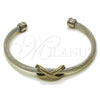 Stainless Steel Individual Bangle, Infinite Design, Polished, Steel Finish, 07.138.0019 (04 MM Thickness, One size fits all)