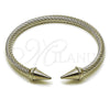 Stainless Steel Individual Bangle, Twist Design, Polished, Steel Finish, 07.138.0025 (Thickness, One size fits all)