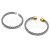 Stainless Steel Individual Bangle, Twist Design, Polished, Steel Finish, 07.138.0027 (Thickness, One size fits all)