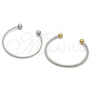 Stainless Steel Individual Bangle, Ball Design, Polished, Steel Finish, 07.138.0031 (02 MM Thickness, One size fits all)