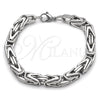 Stainless Steel Fancy Bracelet, Polished, Steel Finish, 03.435.0011.09