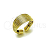 Oro Laminado Elegant Ring, Gold Filled Style Polished, Golden Finish, 01.163.0014