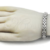 Stainless Steel Fancy Bracelet, Polished, Steel Finish, 03.116.0044.3.09 (09 MM Thickness, 9 Inches Length)