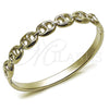 Stainless Steel Individual Bangle, Puff Mariner Design, Polished, Steel Finish, 07.116.0001.04