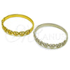 Stainless Steel Individual Bangle, Puff Mariner Design, Polished, Steel Finish, 07.116.0001.04 (Thickness, Size 4 (2.25 Diameter))