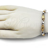 Stainless Steel Fancy Bracelet, Polished, Two Tone, 03.363.0005.09