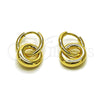 Oro Laminado Dangle Earring, Gold Filled Style Polished, Golden Finish, 02.213.0916.14