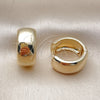 Oro Laminado Huggie Hoop, Gold Filled Style Polished, Golden Finish, 02.195.0307.18