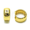 Oro Laminado Huggie Hoop, Gold Filled Style Polished, Golden Finish, 02.195.0307.20