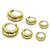 Oro Laminado Huggie Hoop, Gold Filled Style Polished, Golden Finish, 02.195.0171.30