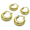 Oro Laminado Small Hoop, Gold Filled Style Polished, Golden Finish, 02.195.0394.20