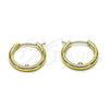 Oro Laminado Small Hoop, Gold Filled Style Polished, Golden Finish, 02.195.0401.16