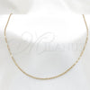 Stainless Steel Basic Necklace, Polished, Golden Finish, 04.116.0085.18 (01 MM Thickness, 18 Inches Length)