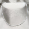 Stainless Steel Basic Necklace, Polished, Rhodium Finish, 04.116.0100.18 (01 MM Thickness, 18 Inches Length)