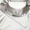 Stainless Steel Necklace and Bracelet, Polished, Rhodium Finish, 06.116.0119