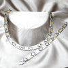 Stainless Steel Necklace and Bracelet, Polished, Two Tone, 06.116.0135