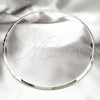 Stainless Steel Basic Necklace, Twist Design, Polished, Rhodium Finish, 04.116.0116 (Thickness, 17 Inches Length)