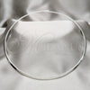 Stainless Steel Basic Necklace, Twist Design, Polished, Rhodium Finish, 04.116.0118 (Thickness, 17 Inches Length)