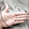 Stainless Steel Basic Necklace, Twist Design, Polished, Rhodium Finish, 04.116.0119 (Thickness, 17 Inches Length)
