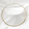 Stainless Steel Basic Necklace, Twist Design, Polished, Golden Finish, 04.116.0122 (Thickness, 17 Inches Length)