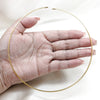 Stainless Steel Basic Necklace, Twist Design, Polished, Golden Finish, 04.116.0120.1 (Thickness, 17 Inches Length)