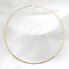 Stainless Steel Basic Necklace, Twist Design, Polished, Golden Finish, 04.116.0120.1 (Thickness, 17 Inches Length)