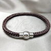Stainless Steel Fancy Bracelet, Polished, Two Tone, 03.116.0065.2.08 (01 MM Thickness, 1 Inches Length)