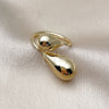 Oro Laminado Elegant Ring, Gold Filled Style Teardrop and Hollow Design, Polished, Golden Finish, 01.213.0073 (One size fits all)